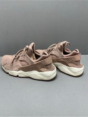 Nike Pink Suede Huarache-Style Sneakers